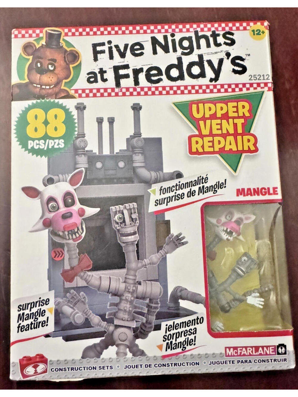 Five Nights at Freddy's Upper Vent Repair. New, Seal Unbroken, McFarlane